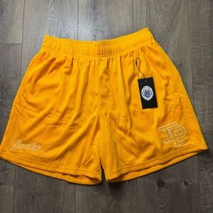 Extra Large (XL) - Inaka Power Shorts Yellow/White Gold